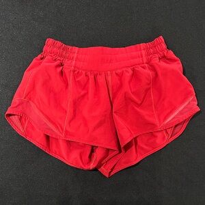 lululemon athletica Vibrant Red Hotty Hot Shorts